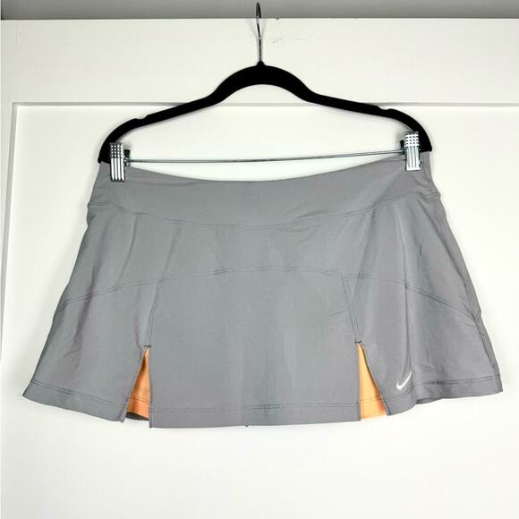 Nike Dri Fit Gray Peach Ultra Mini Skort Size Large - Picture 10 of 10